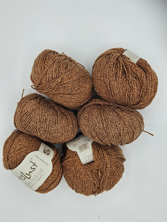Landlust Sommerseide Wollschatz 300g braun