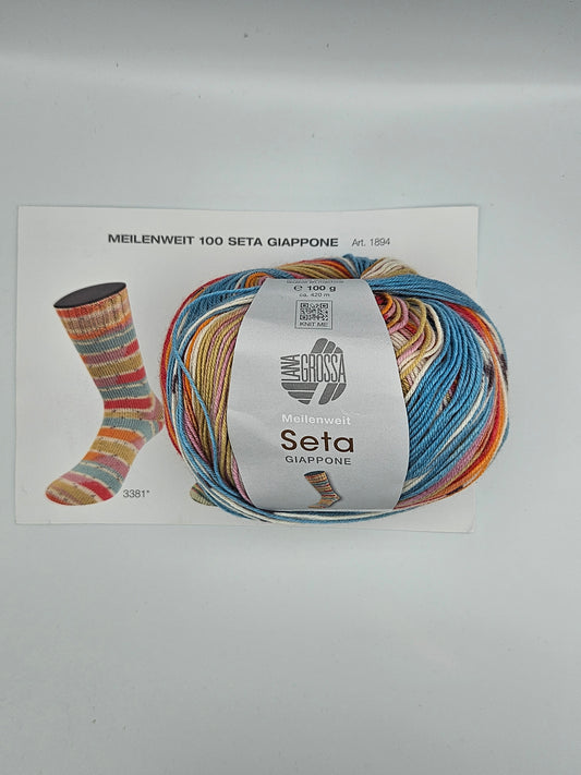 „Socktober bei Woll-Weber - Lana Grossa Meilenweit Seta Giappone zum Aktionspreis