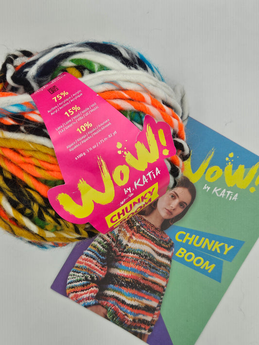 KATIA WOW! Chunky Boom – Strickset für einen kuscheligen Raglanpullover