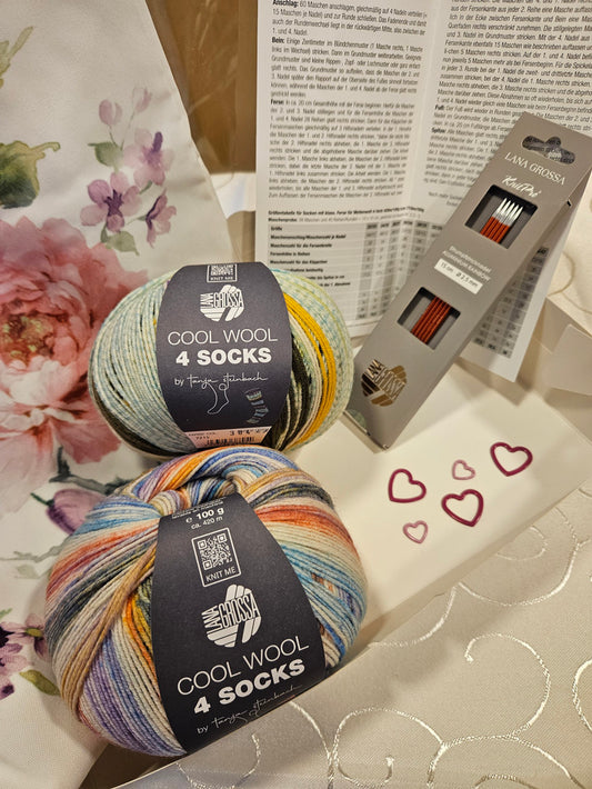 Set Frühlingsmasche "Pfingstrose"