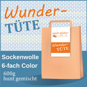 Wundertüte Sockenwolle 6-fach Color