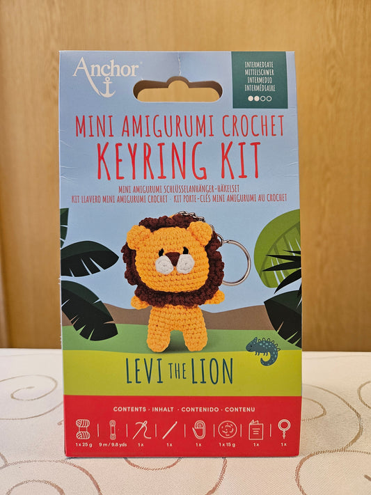 Set Mini Amigurumi zum Häkeln von Anchor - Löwe