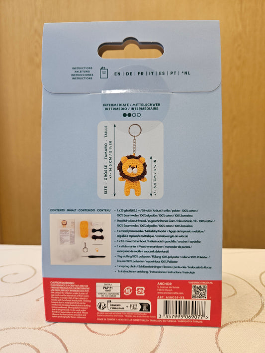 Set Mini Amigurumi zum Häkeln von Anchor - Löwe