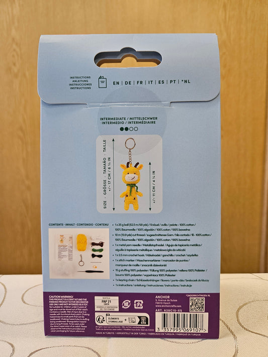 Set Mini Amigurumi zum Häkeln von Anchor - Giraffe