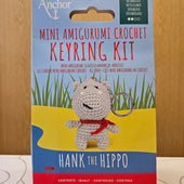 Set Mini Amigurumi zum Häkeln von Anchor - Hippo