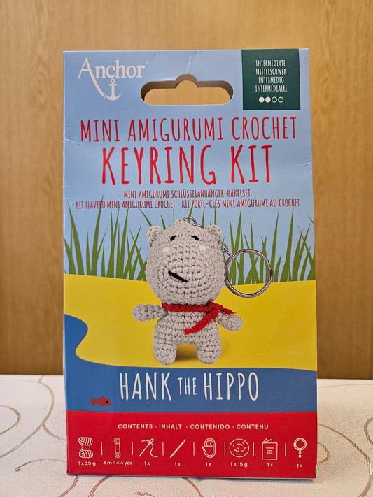 Set Mini Amigurumi zum Häkeln von Anchor - Hippo