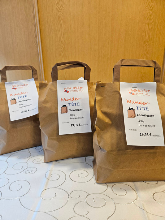 Wundertüte Chenillegarn 400g