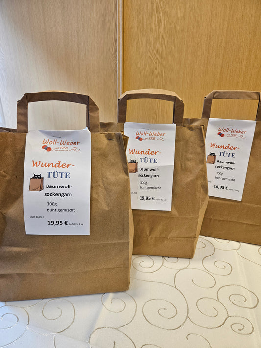 Wundertüte Baumwollsockengarn 300g