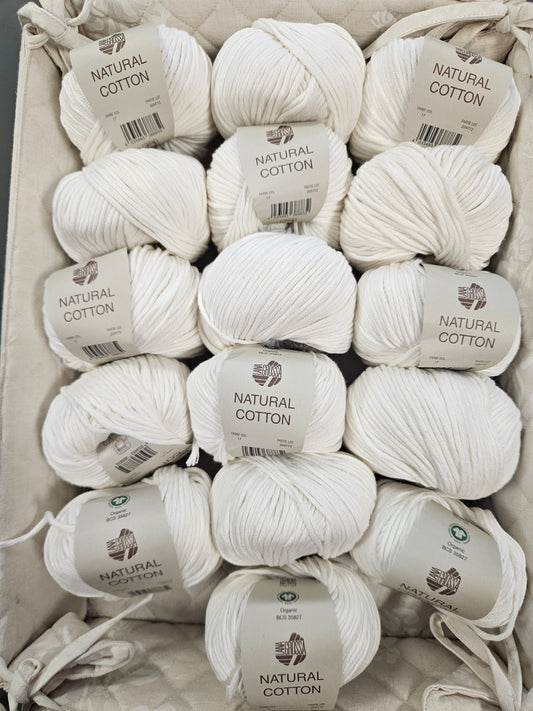 Set Sonderpreis 16x Natural Cotton Fb. 17 - weiß