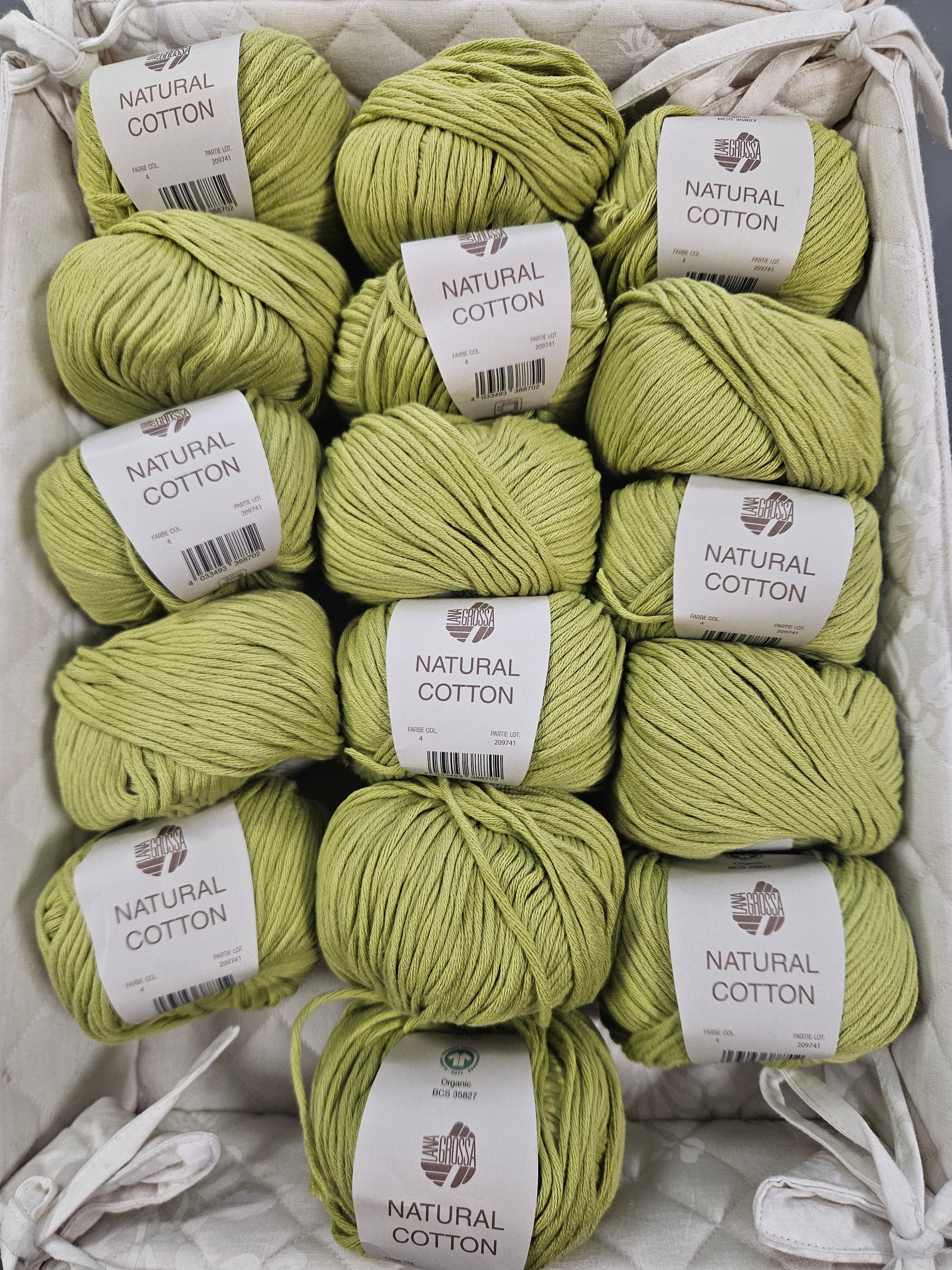 Set Sonderpreis 16x Natural Cotton Fb. 4 - grün