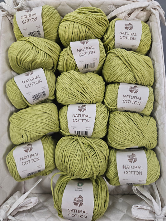 Set Sonderpreis 16x Natural Cotton Fb. 4 - grün