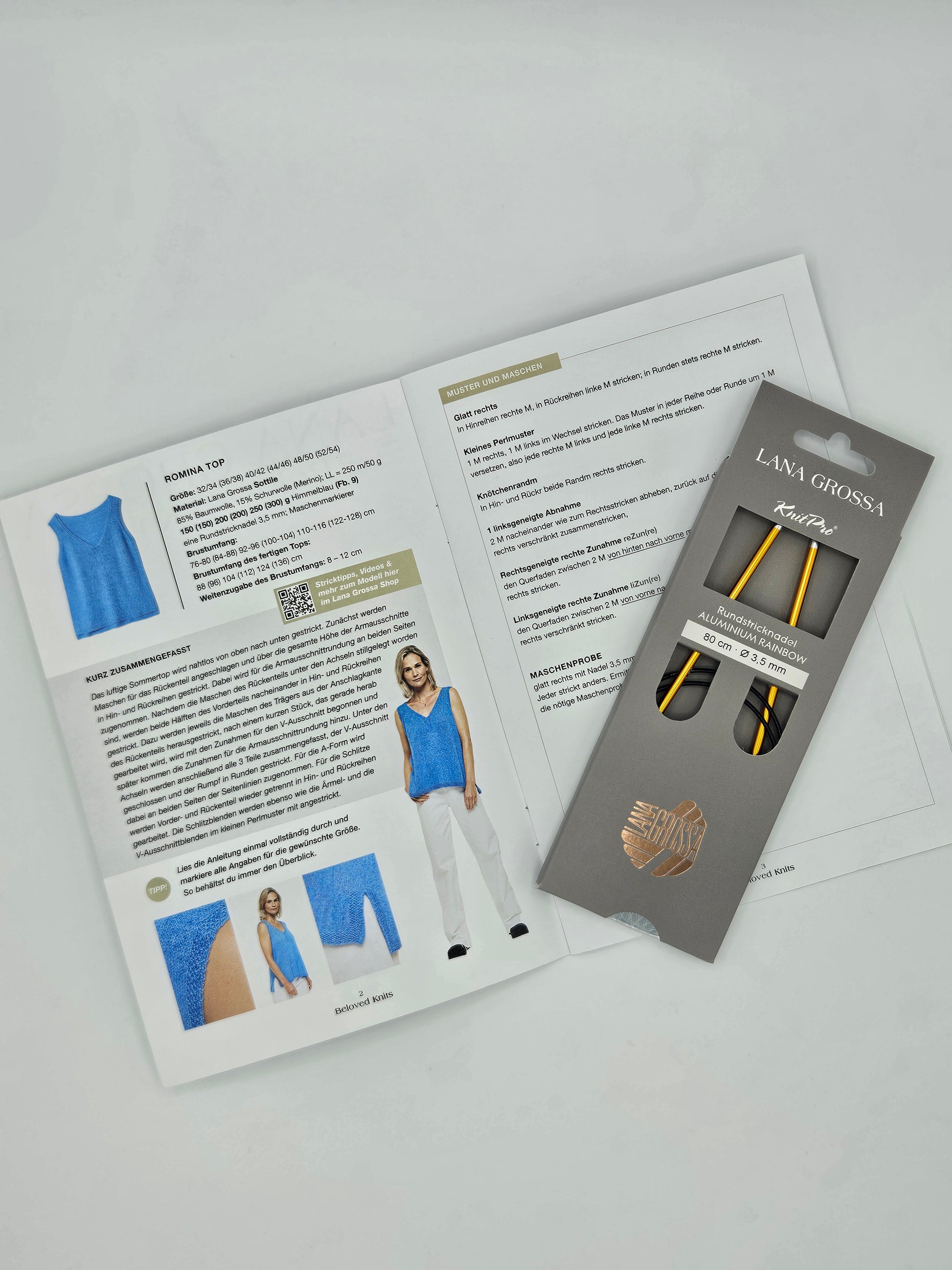 Sottile Set für Romina TOP von Tanja Steinbach blau