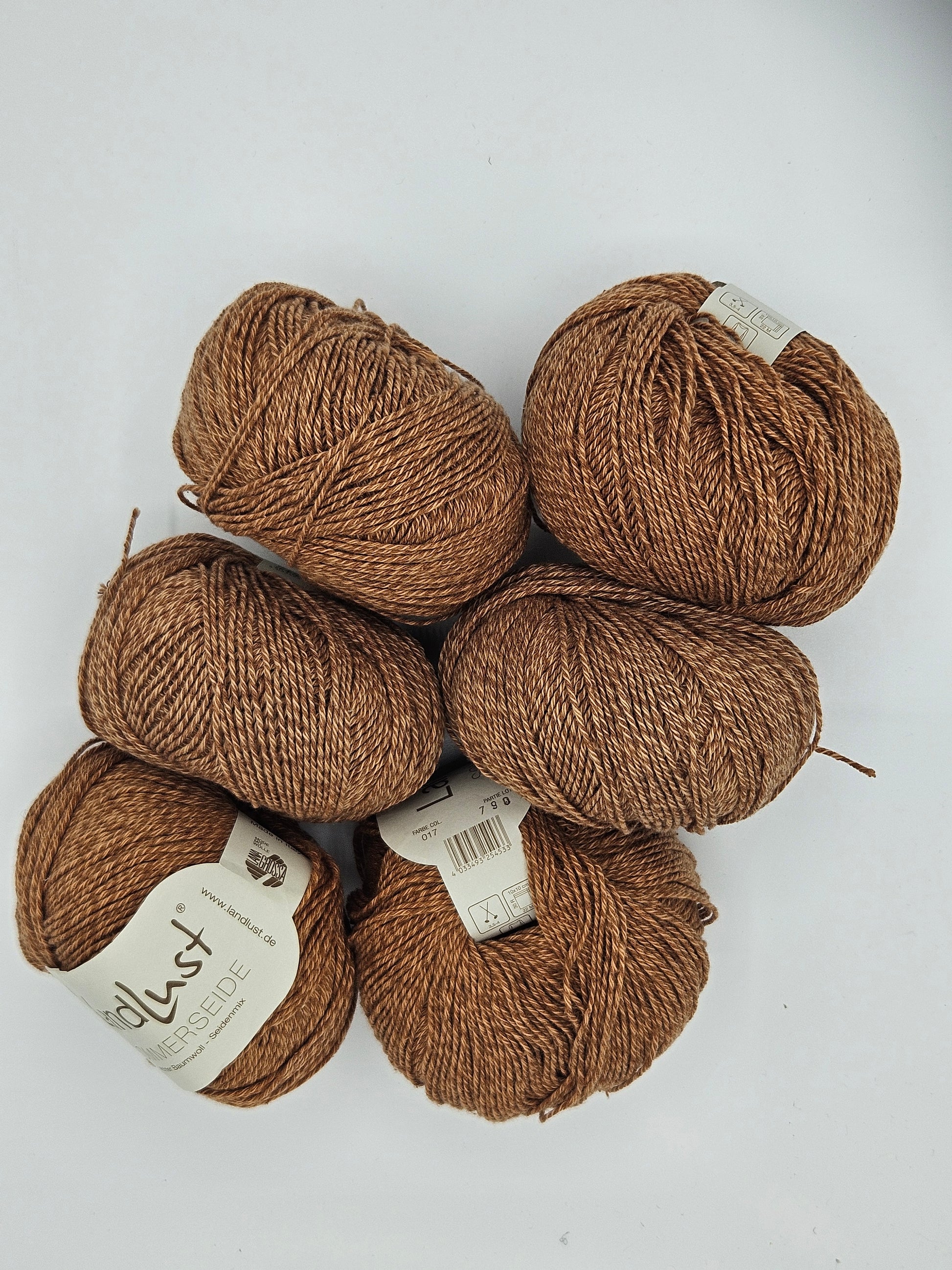 Landlust Sommerseide Wollschatz 300g braun