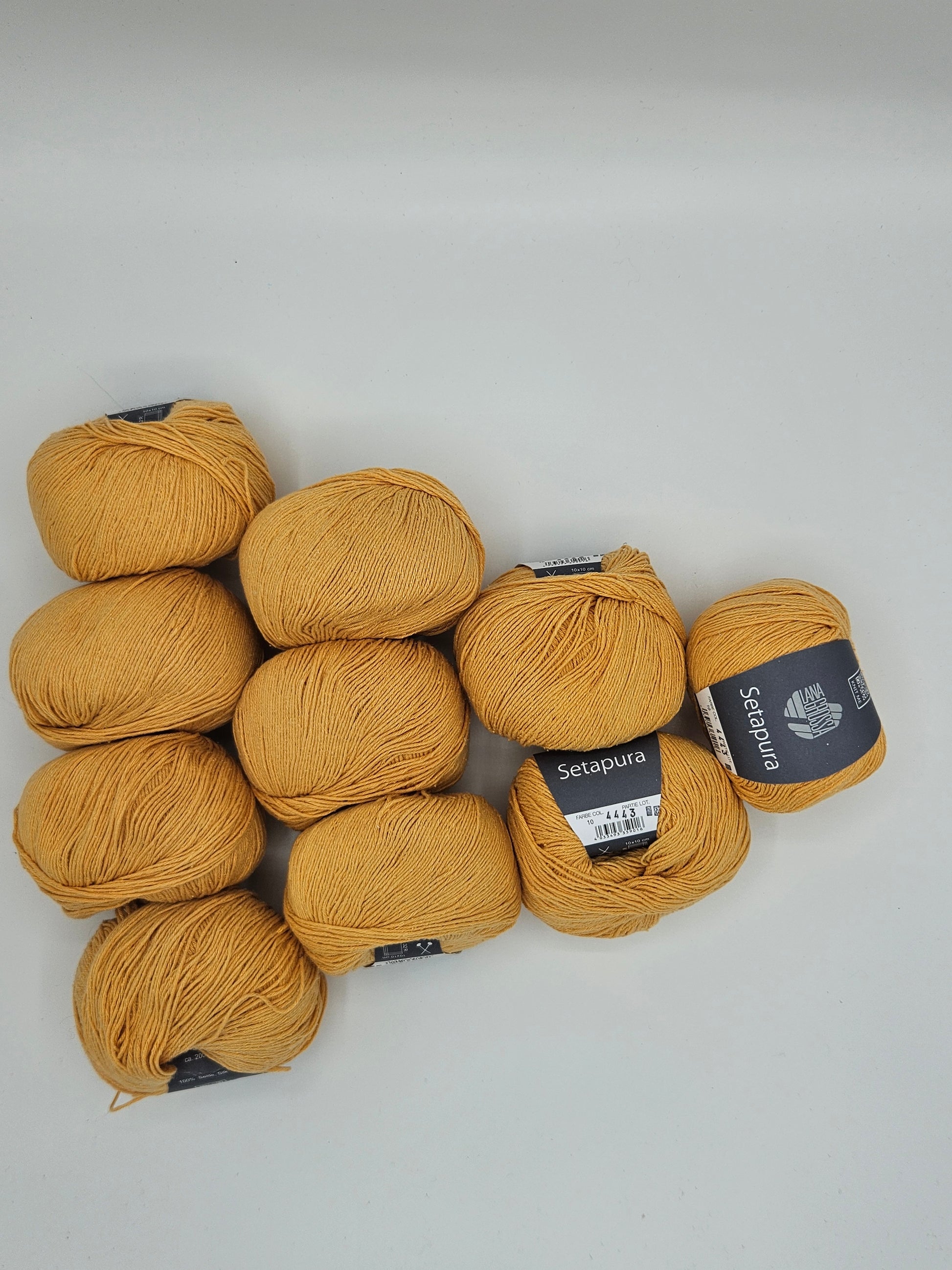 Lana Grossa Setapura Fb. 10 – Garn-Set mit 10 Knäuel (500 g)