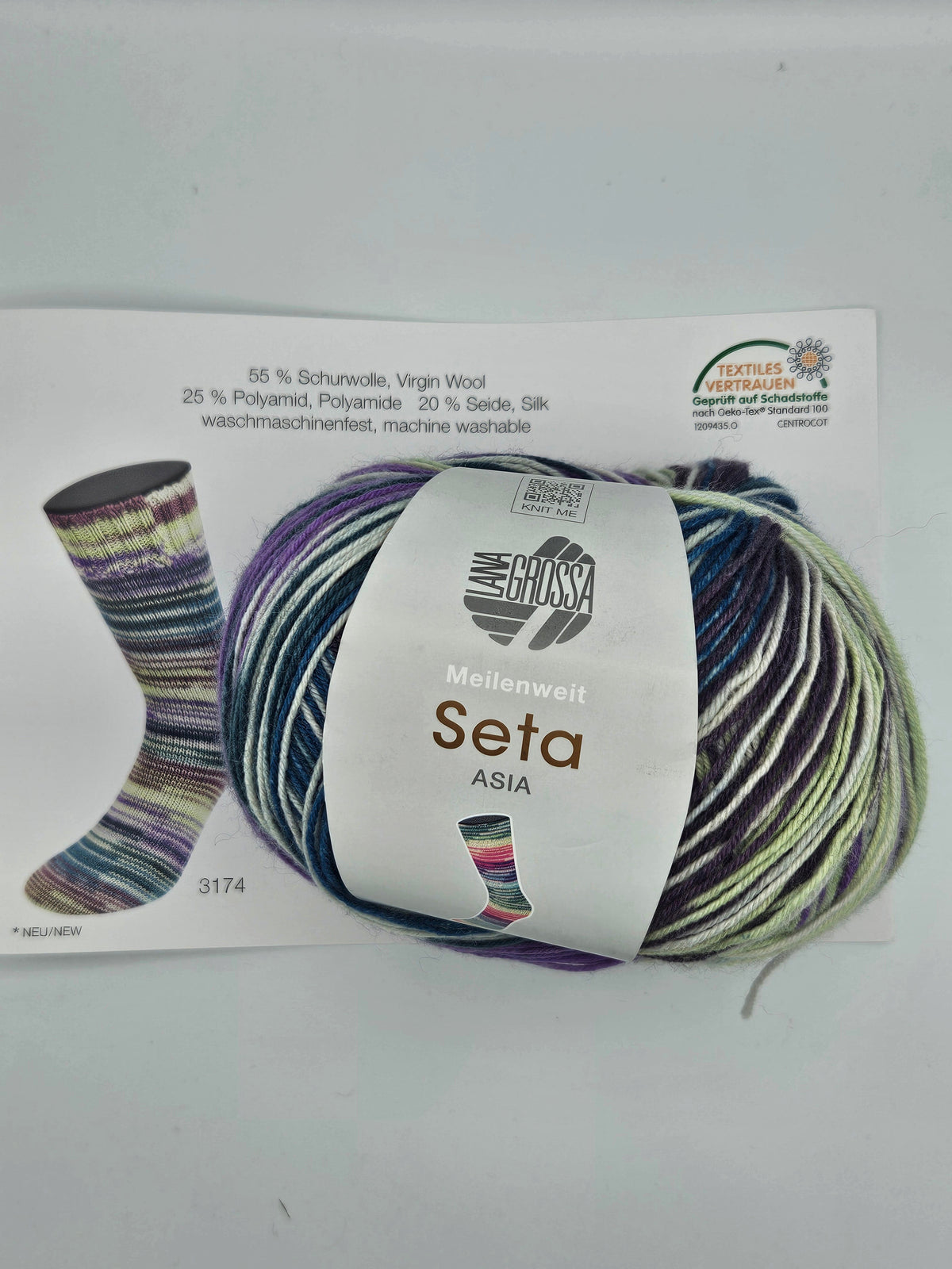 „Socktober bei Woll-Weber - Lana Grossa Meilenweit Seta Asia zum Aktionspreis