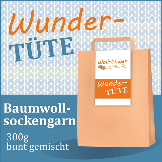 Wundertüte Baumwollsockengarn 300g