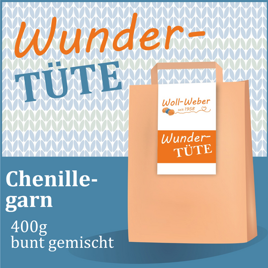 Wundertüte Chenillegarn 400g