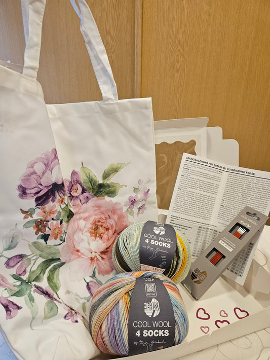 Set Frühlingsmasche "Pfingstrose"