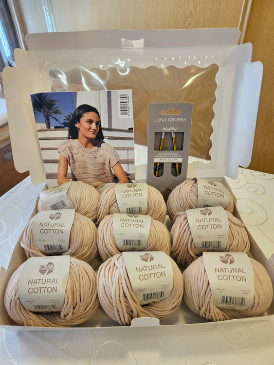 Set TOP aus Natural Cotton