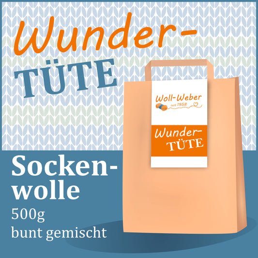 Wundertüte Sockenwolle 500g