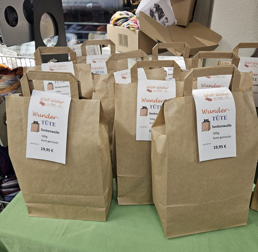 Wundertüte Sockenwolle 500g